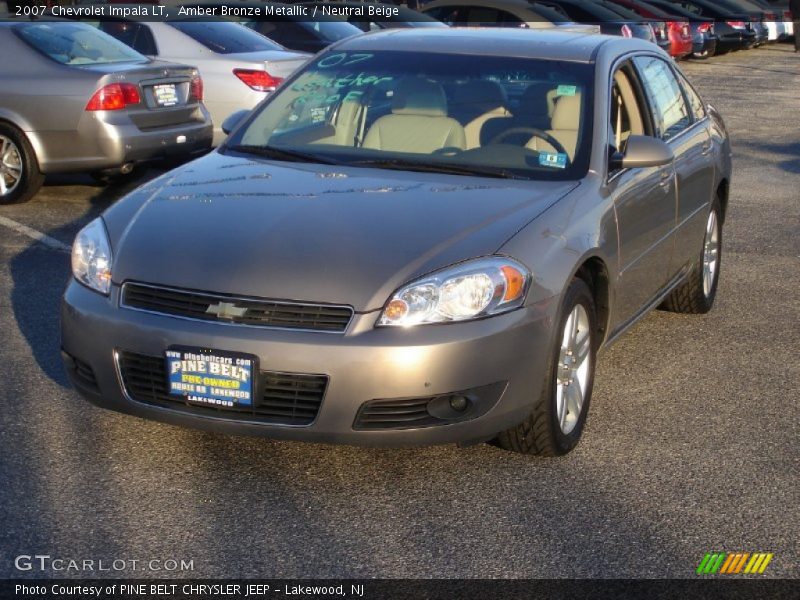 Amber Bronze Metallic / Neutral Beige 2007 Chevrolet Impala LT