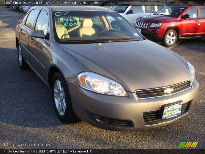 Amber Bronze Metallic / Neutral Beige 2007 Chevrolet Impala LT