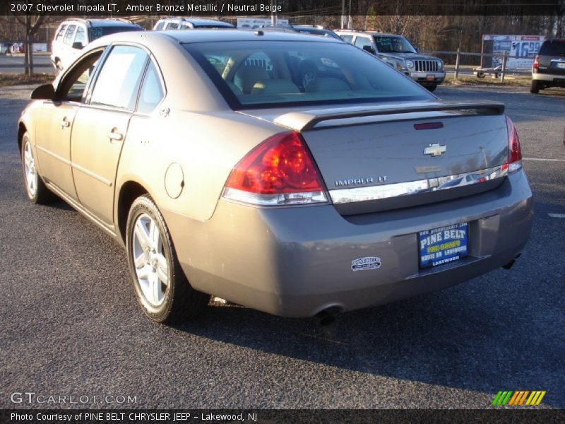 Amber Bronze Metallic / Neutral Beige 2007 Chevrolet Impala LT