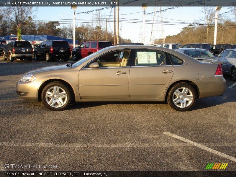 Amber Bronze Metallic / Neutral Beige 2007 Chevrolet Impala LT