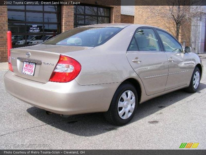 Desert Sand Mica / Taupe 2002 Toyota Camry LE