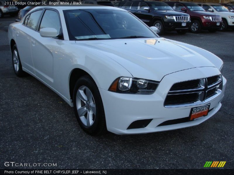 Bright White / Black 2011 Dodge Charger SE