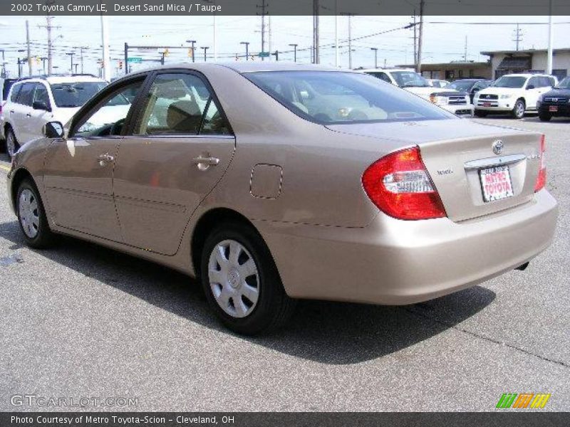 Desert Sand Mica / Taupe 2002 Toyota Camry LE