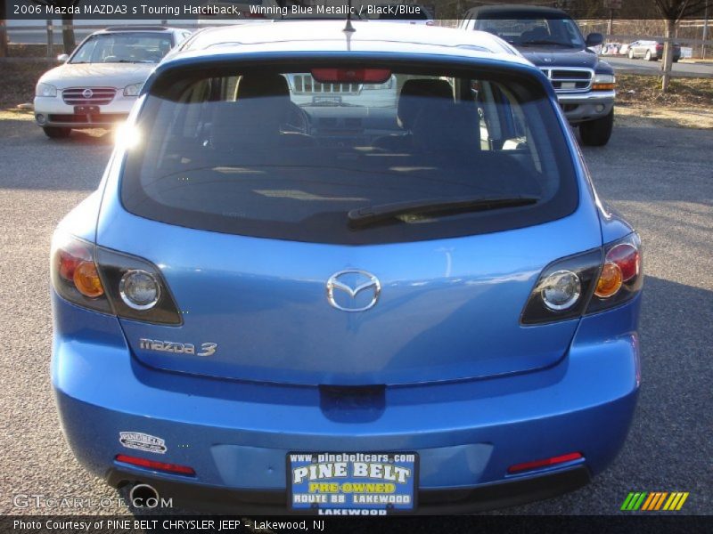 Winning Blue Metallic / Black/Blue 2006 Mazda MAZDA3 s Touring Hatchback