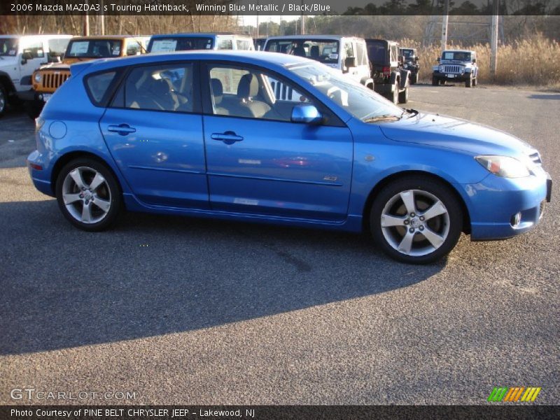 Winning Blue Metallic / Black/Blue 2006 Mazda MAZDA3 s Touring Hatchback