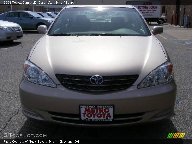 Desert Sand Mica / Taupe 2002 Toyota Camry LE