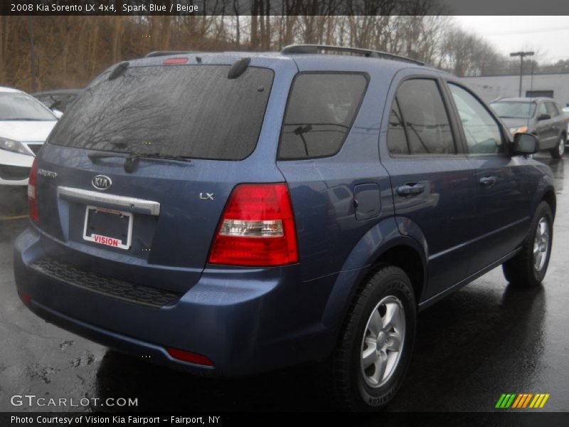 Spark Blue / Beige 2008 Kia Sorento LX 4x4