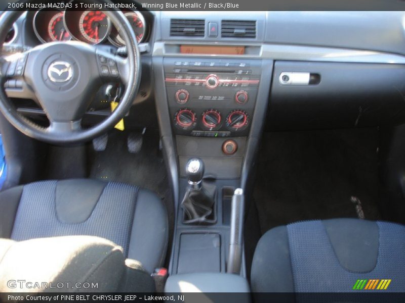 Winning Blue Metallic / Black/Blue 2006 Mazda MAZDA3 s Touring Hatchback