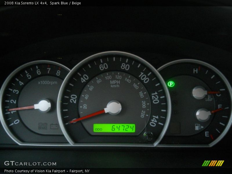 Spark Blue / Beige 2008 Kia Sorento LX 4x4