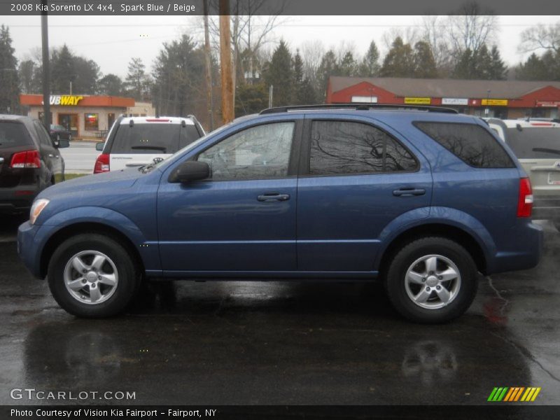 Spark Blue / Beige 2008 Kia Sorento LX 4x4