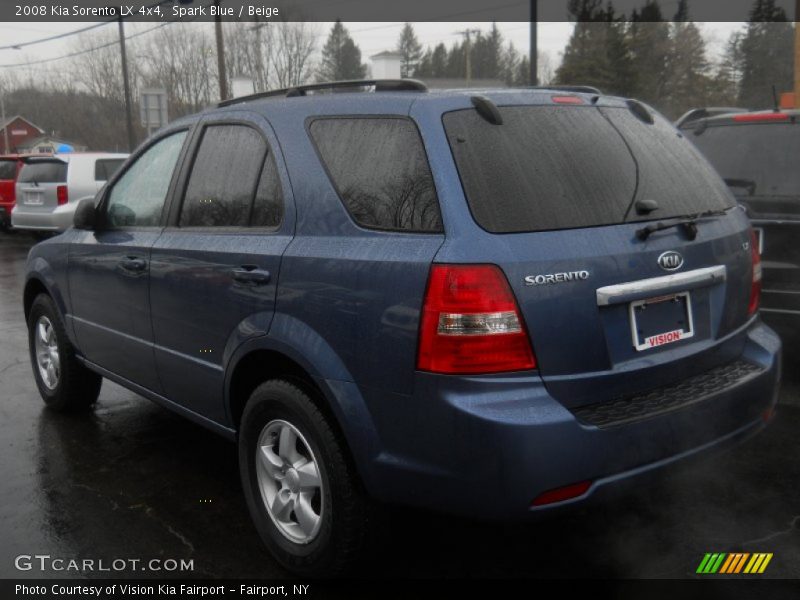 Spark Blue / Beige 2008 Kia Sorento LX 4x4