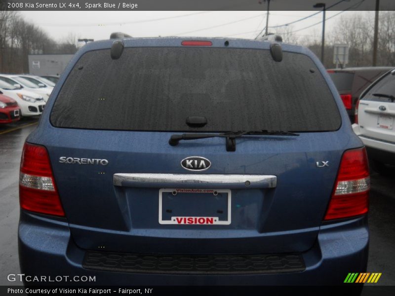 Spark Blue / Beige 2008 Kia Sorento LX 4x4