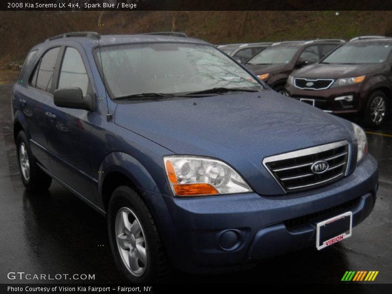 Spark Blue / Beige 2008 Kia Sorento LX 4x4