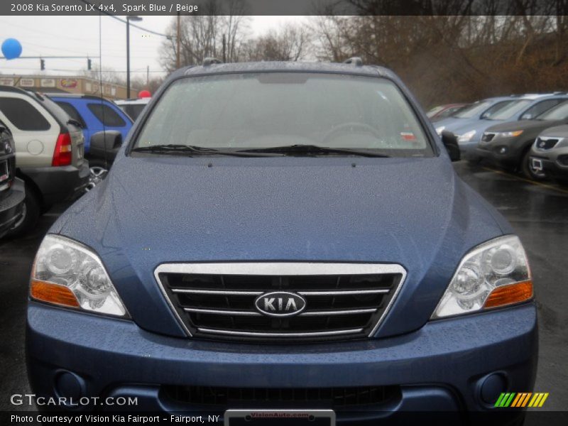 Spark Blue / Beige 2008 Kia Sorento LX 4x4