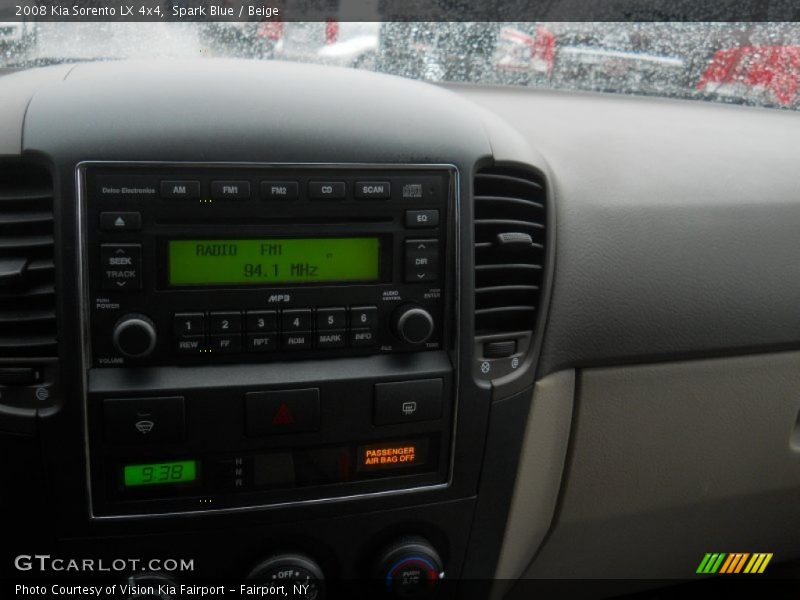 Spark Blue / Beige 2008 Kia Sorento LX 4x4