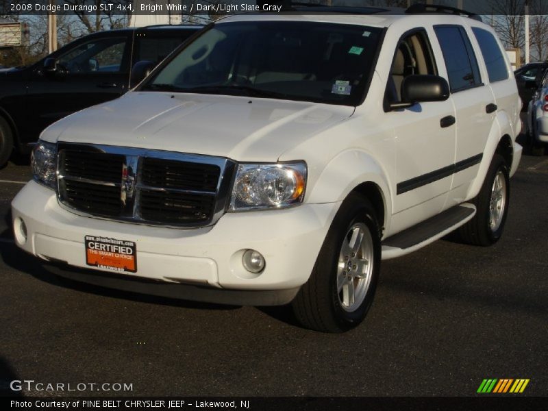 Bright White / Dark/Light Slate Gray 2008 Dodge Durango SLT 4x4