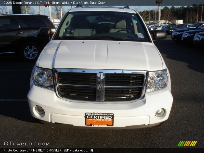 Bright White / Dark/Light Slate Gray 2008 Dodge Durango SLT 4x4