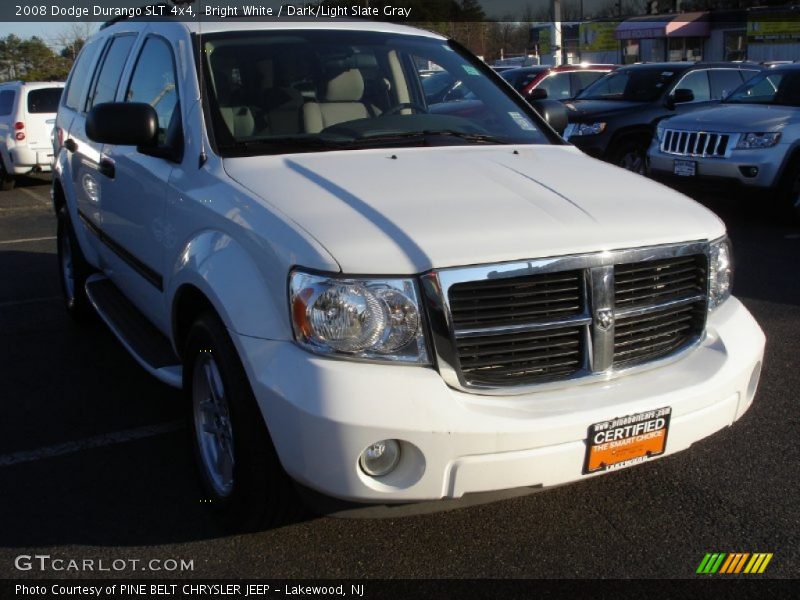 Bright White / Dark/Light Slate Gray 2008 Dodge Durango SLT 4x4