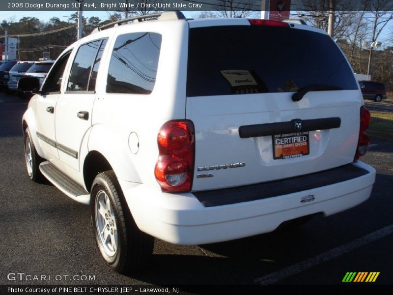 Bright White / Dark/Light Slate Gray 2008 Dodge Durango SLT 4x4