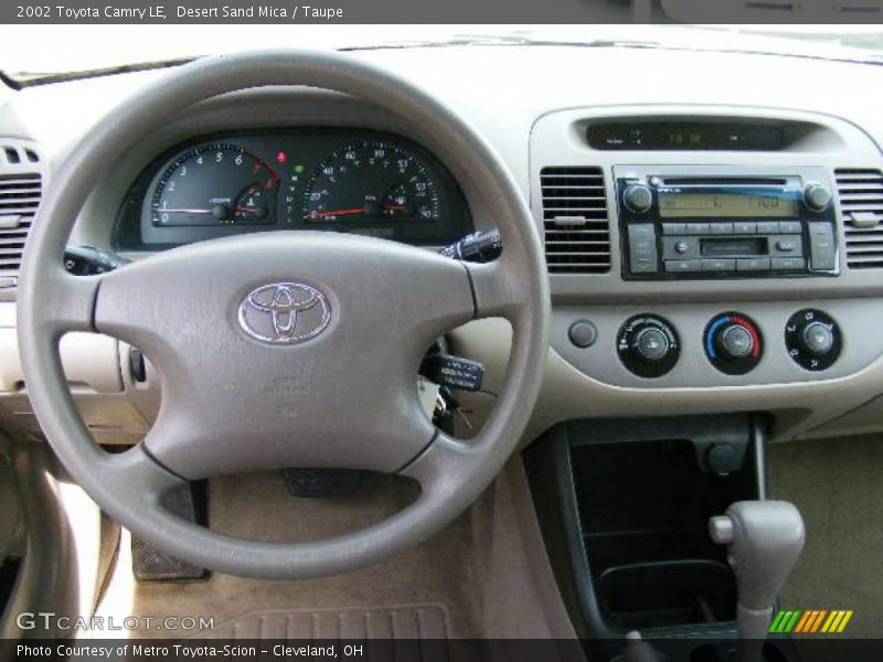 Desert Sand Mica / Taupe 2002 Toyota Camry LE