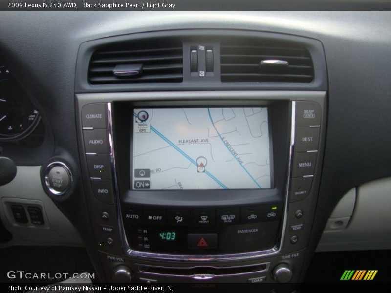 Navigation of 2009 IS 250 AWD