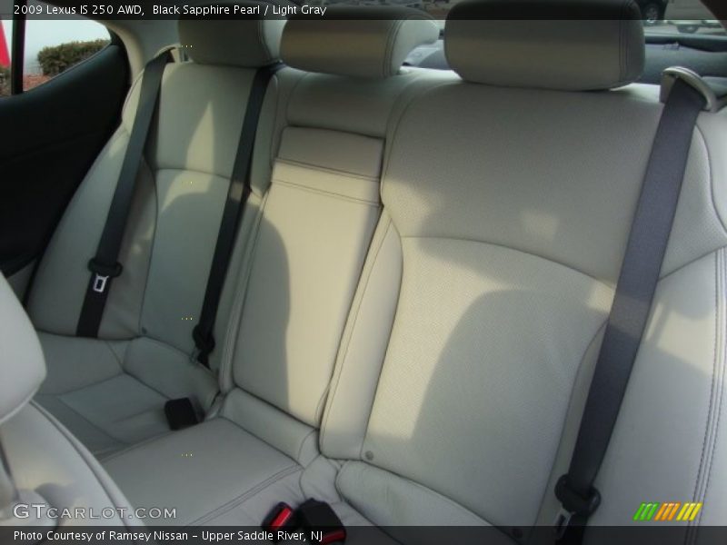 Black Sapphire Pearl / Light Gray 2009 Lexus IS 250 AWD