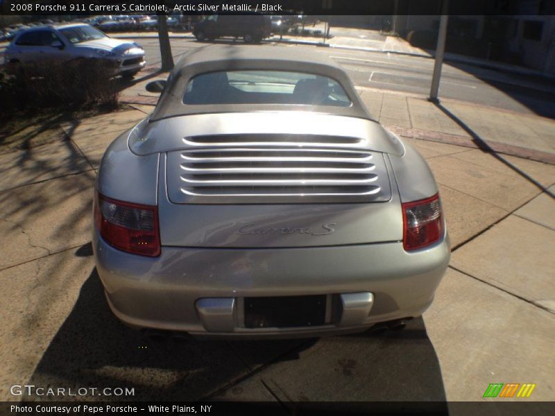 Arctic Silver Metallic / Black 2008 Porsche 911 Carrera S Cabriolet