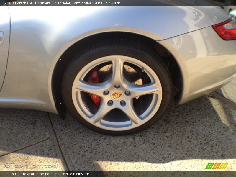 Arctic Silver Metallic / Black 2008 Porsche 911 Carrera S Cabriolet