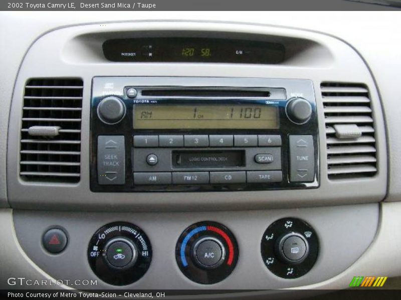 Desert Sand Mica / Taupe 2002 Toyota Camry LE