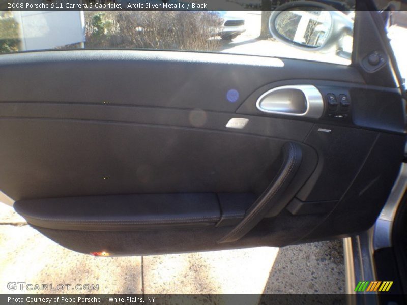 Arctic Silver Metallic / Black 2008 Porsche 911 Carrera S Cabriolet