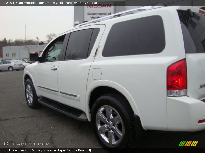 Blizzard White / Charcoal 2010 Nissan Armada Platinum 4WD