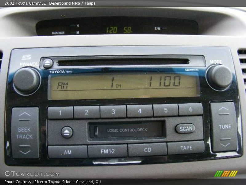 Desert Sand Mica / Taupe 2002 Toyota Camry LE