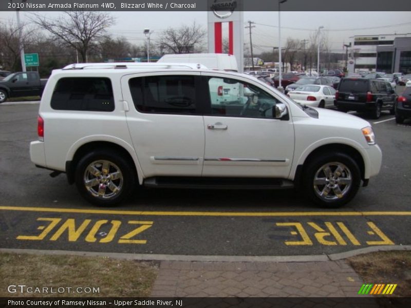 Blizzard White / Charcoal 2010 Nissan Armada Platinum 4WD