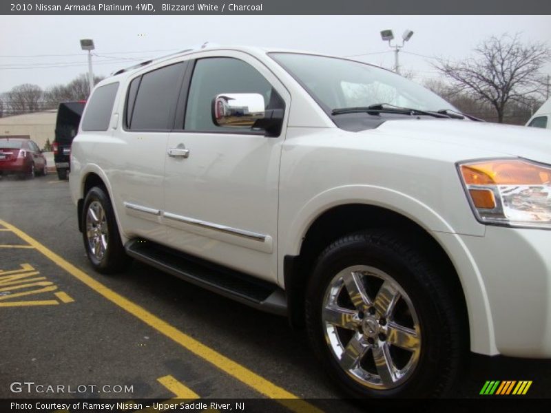 Blizzard White / Charcoal 2010 Nissan Armada Platinum 4WD