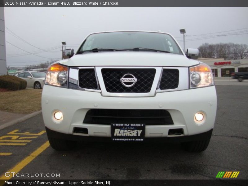 Blizzard White / Charcoal 2010 Nissan Armada Platinum 4WD