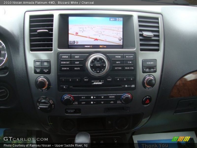 Controls of 2010 Armada Platinum 4WD