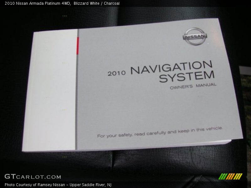 Blizzard White / Charcoal 2010 Nissan Armada Platinum 4WD