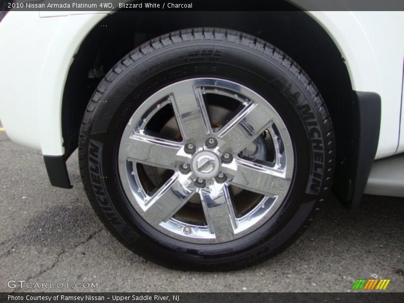 Blizzard White / Charcoal 2010 Nissan Armada Platinum 4WD