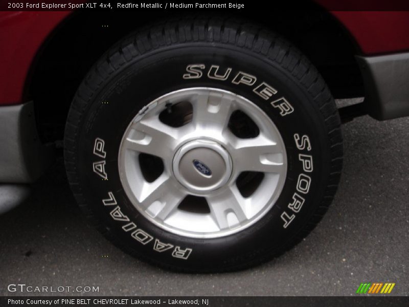 Redfire Metallic / Medium Parchment Beige 2003 Ford Explorer Sport XLT 4x4