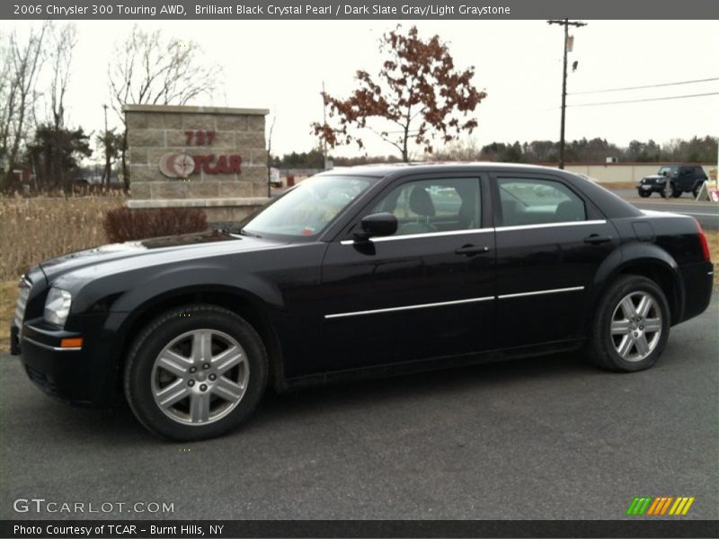Brilliant Black Crystal Pearl / Dark Slate Gray/Light Graystone 2006 Chrysler 300 Touring AWD
