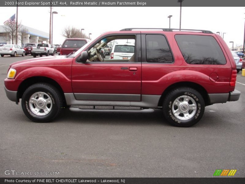 Redfire Metallic / Medium Parchment Beige 2003 Ford Explorer Sport XLT 4x4