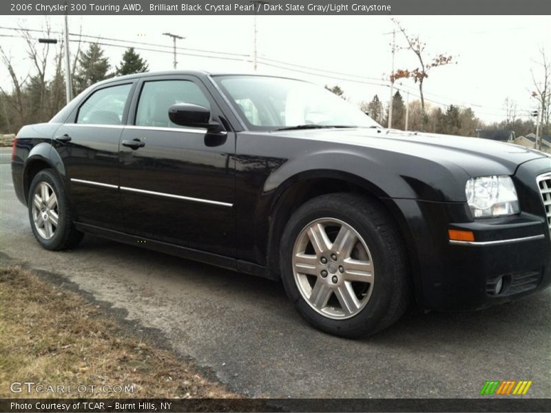 Brilliant Black Crystal Pearl / Dark Slate Gray/Light Graystone 2006 Chrysler 300 Touring AWD