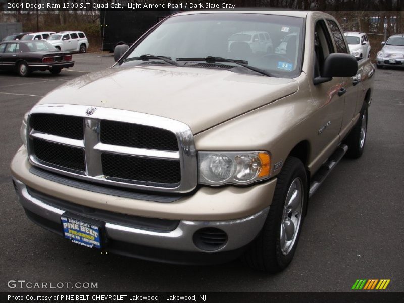Light Almond Pearl / Dark Slate Gray 2004 Dodge Ram 1500 SLT Quad Cab