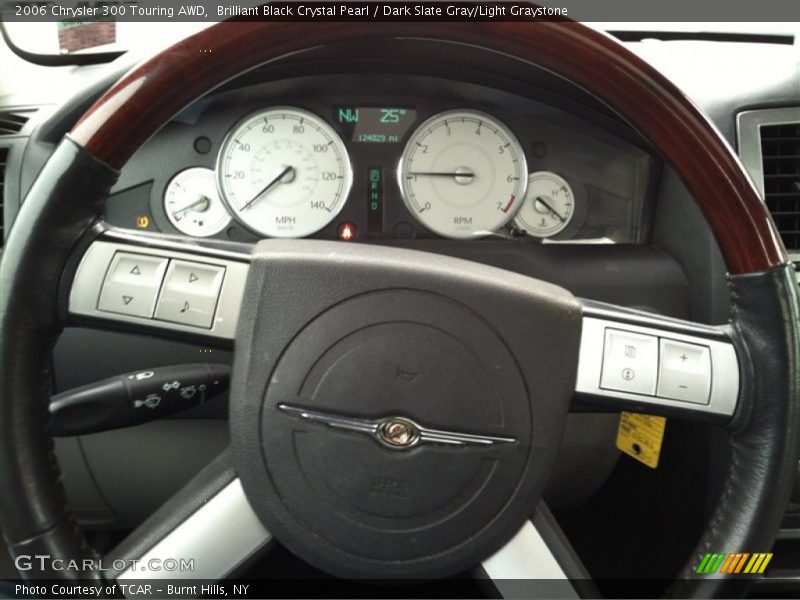 Brilliant Black Crystal Pearl / Dark Slate Gray/Light Graystone 2006 Chrysler 300 Touring AWD