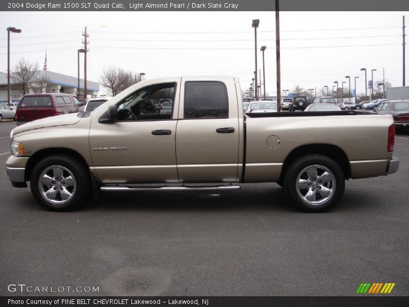 Light Almond Pearl / Dark Slate Gray 2004 Dodge Ram 1500 SLT Quad Cab