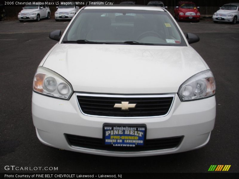 White / Titanium Gray 2006 Chevrolet Malibu Maxx LS Wagon