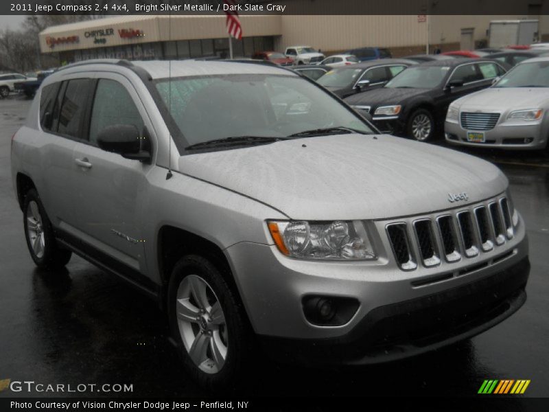 Bright Silver Metallic / Dark Slate Gray 2011 Jeep Compass 2.4 4x4