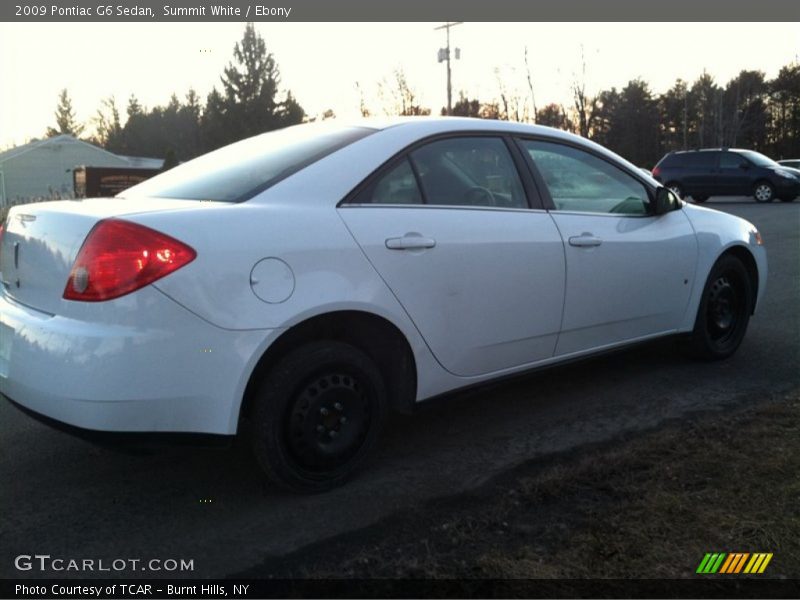 Summit White / Ebony 2009 Pontiac G6 Sedan