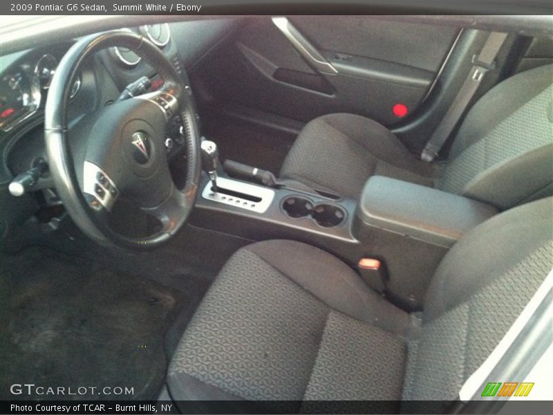 Summit White / Ebony 2009 Pontiac G6 Sedan