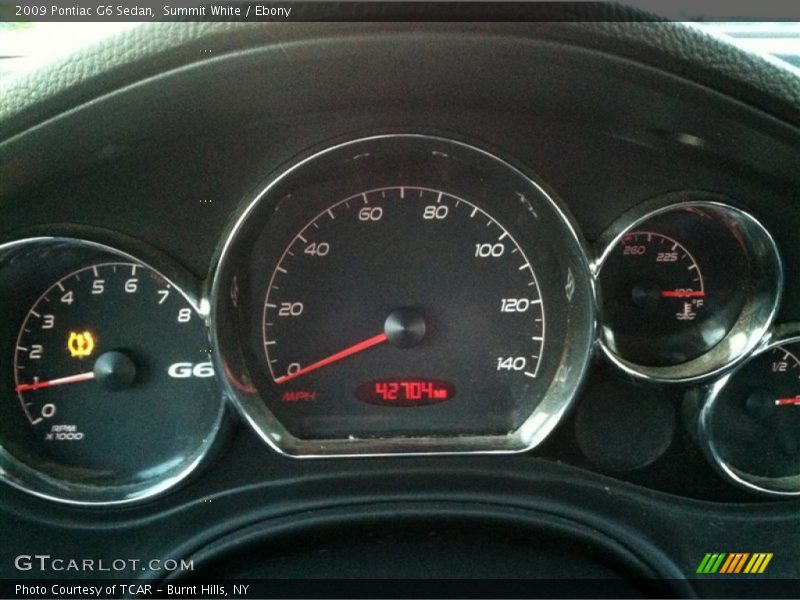 Summit White / Ebony 2009 Pontiac G6 Sedan
